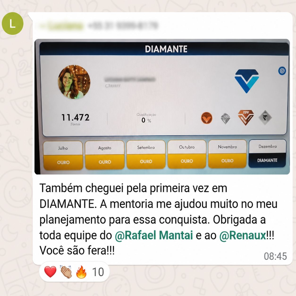 Depoimento de aluno do Protocolo 45