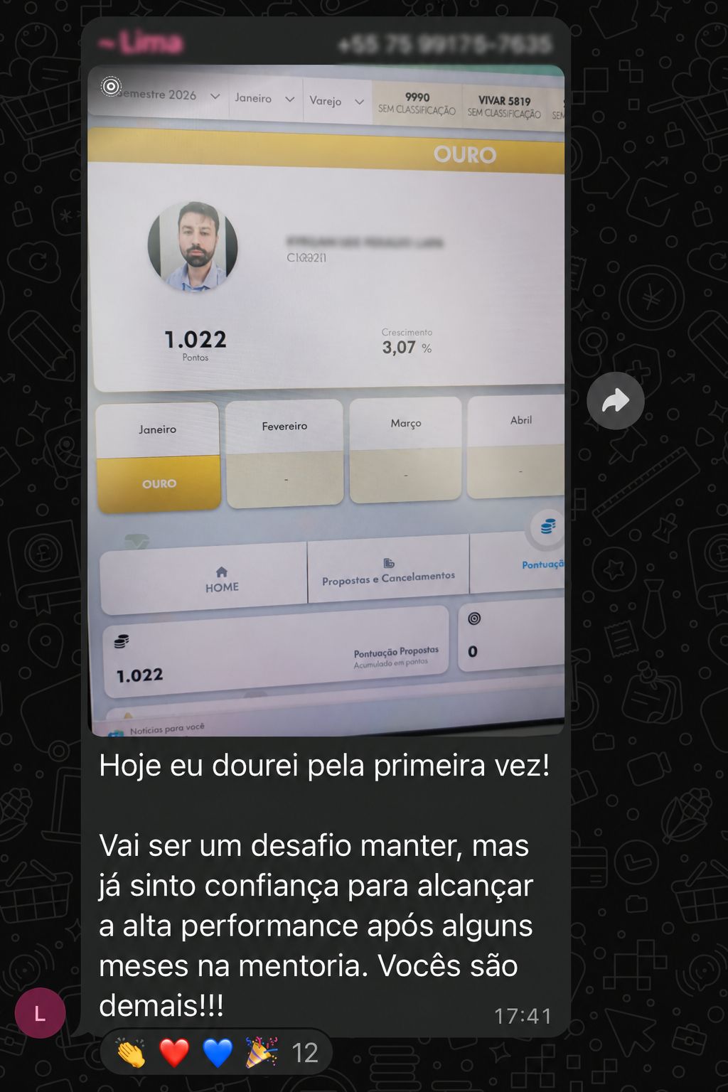 Depoimento de aluno do Protocolo 45