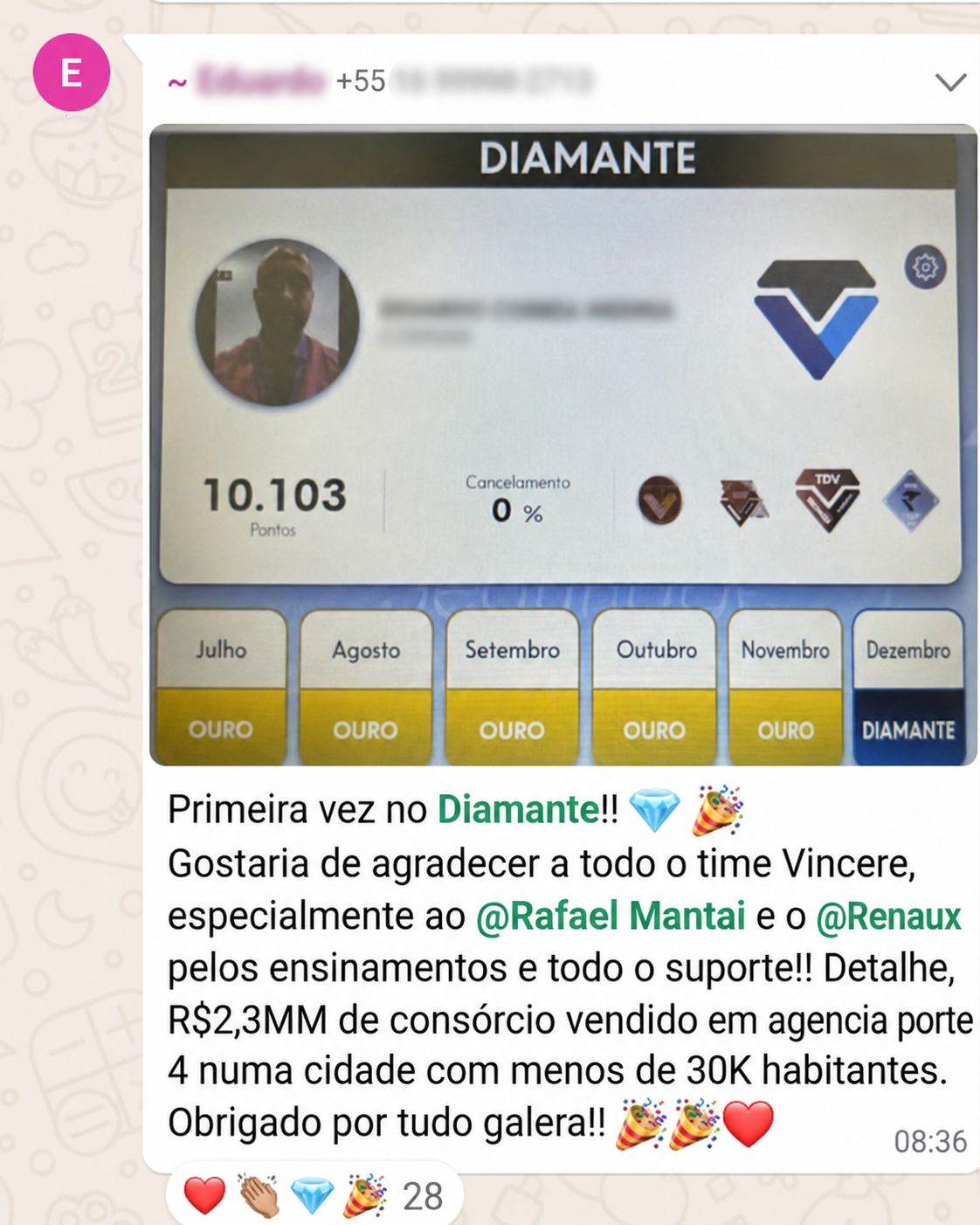 Depoimento de aluno do Protocolo 45