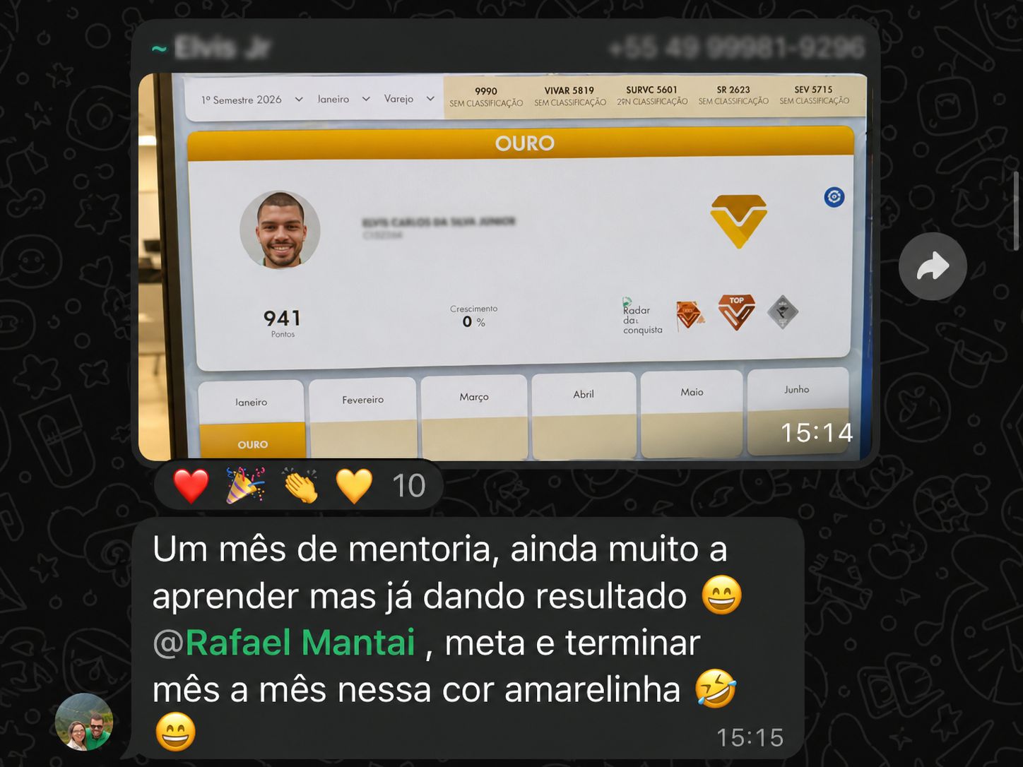Depoimento de aluno do Protocolo 45