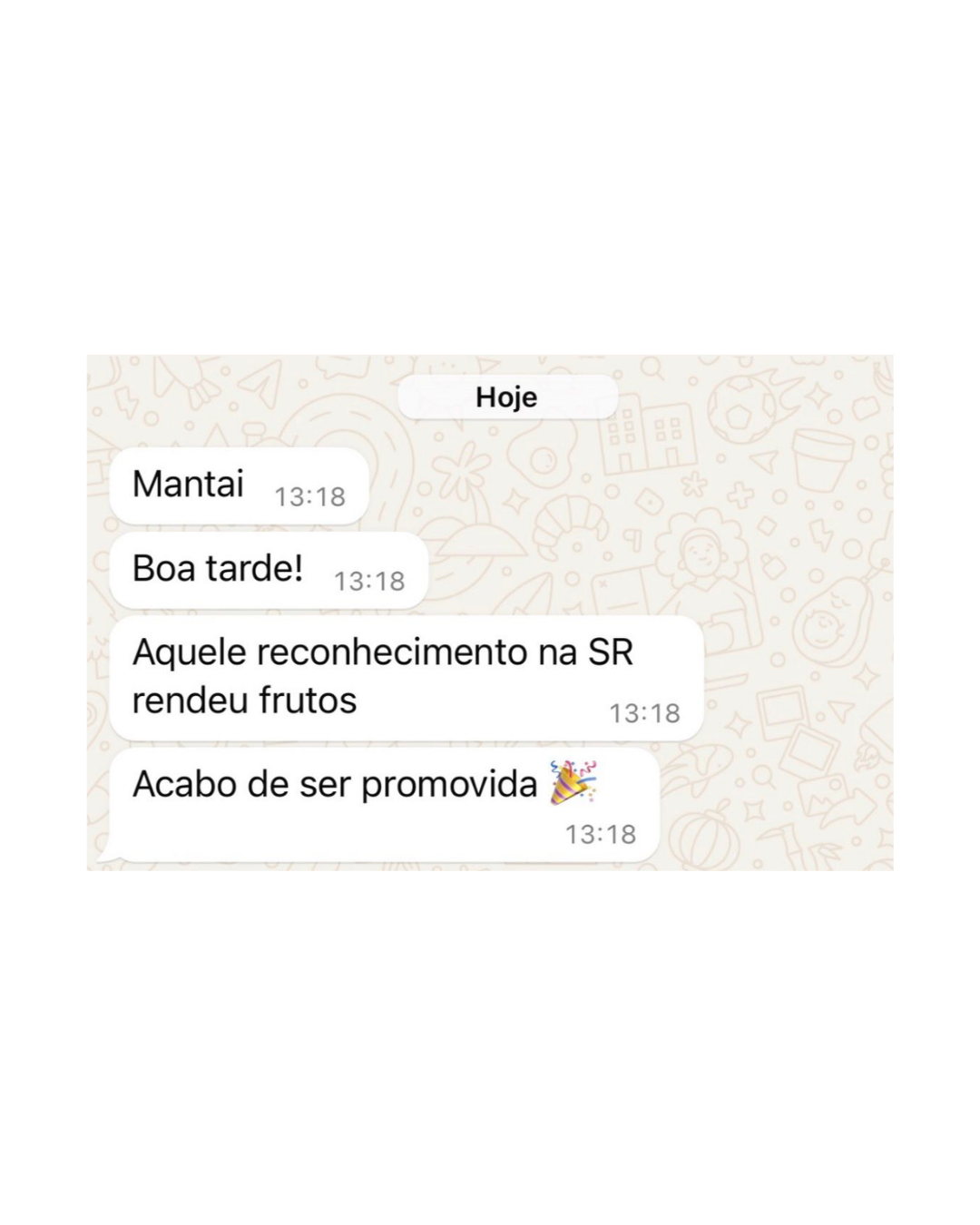 Depoimento de aluno